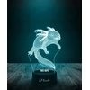 Plexido Lampka Nocna LED 3D Aksolotl Prezent Twój Napis Imię Grawer 16 kolorów