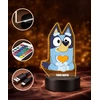 Plexido Lampka Nocna LED 3D Bluey Bajka Dla Dziecka Personalizowana