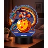 Plexido Lampka Nocna LED 3D Dragon Ball Z Goku Shenron Prezent Imieniem Anime Manga