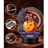 Plexido Lampka Nocna LED 3D Dragon Ball Z Goku Shenron Prezent Imieniem Anime Manga