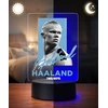 Plexido Lampka Nocna LED 3D Erling Haaland Prezent su Imieniem dla Fana Piłki Nożnej