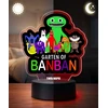 Plexido Lampka Nocna LED 3D Garten of Banban Postacie Imieniem Prezent dla Dziecka