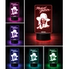 Plexido Lampka Nocna LED 3D Michael Jackson Autograf Dla Fana Personalizowana Imię