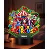 Plexido Lampka Nocna LED 3D The Amazing Digital Circus su Imieniem Prezent