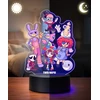 Plexido Lampka Nocna LED 3D The Amazing Digital Circus Postacie Prezent dla Dziecka