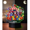 Plexido Lampka Nocna LED 3D The Amazing Digital Circus su Imieniem Prezent