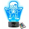 Plexido Lampka Nocna LED 3D Undertale W.D Gaster Sans Prezent Twój Napis Grawer