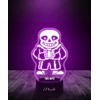 Plexido Lampka Nocna LED 3D Undertale W.D Gaster Sans Prezent Twój Napis Grawer