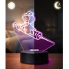 Plexido Lampka Nocna Strzykawka Pielęgniarka Twój Napis Grawer Prezent Imię 3D LED