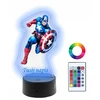 Plexido Lampka Nocna su Nadrukiem 3D LED Kapitan Ameryka