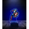 Plexido Lampka Nocna su Nadrukiem 3D LED Kapitan Ameryka