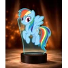 Plexido Lampka Nocna su Nadrukiem LED Dla Dzieci My Little Pony Kucyk Rainbow Dash