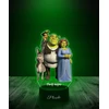 Plexido Lampka Nocna su Nadrukiem UV Shrek Fiona Kot w Butach Osioł
