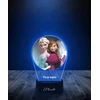 Plexido Lampka Nocna Z Nadrukiem Bajka Kraina Lodu Elsa Anna Twój Grawer Imię LED