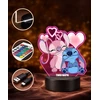 Plexido Lampka Nocna Z Nadrukiem Dla Dziecka Stitch i Angel Bajka Disney LED 3D