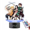Plexido Lampka Nocna Z Nadrukiem Dla Dziecka Demon Slayer Postacie Anime LED 3D