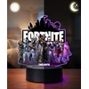 Plexido Lampka Nocna Z Nadrukiem Dla Dziecka Gra Komputerowa Fortnite Postaci LED