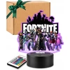 Plexido Lampka Nocna Z Nadrukiem Dla Dziecka Gra Komputerowa Fortnite Postaci LED