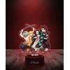 Plexido Lampka Nocna Z Nadrukiem Dla Dziecka Demon Slayer Postacie Anime LED 3D