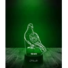 Plexido Lampka Nocna Zwierzę Ptak Gołąb Na Prezent Grawer Twoje Imię LED 3D