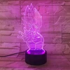 Plexido Led 3d Naktinė Lempa "dragon Ball Vegeta" su vardu