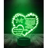 Plexido Led Naktinė Lempa – Personalizuota Dovana Tėvams