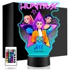 Plexido LED NAKTINIS LEMPAS Huntrix K-pop Huntresses Rumi Mira Zoey dovana vaikui