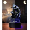 Plexido Naktinė lemputė CS:GO Games Anti-terrorists CS 2 3D LED kompiuterinis žaidimas CT ginklas