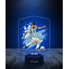 Plexido Naktinės lempos futbolininkas Lionelis Messi kamuolys Argentina Jūsų vardas LED 3D dovana