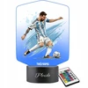 Plexido Naktinės lempos futbolininkas Lionelis Messi kamuolys Argentina Jūsų vardas LED 3D dovana