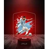 Plexido Naktinės lempos futbolininkas Lionelis Messi kamuolys Argentina Jūsų vardas LED 3D dovana