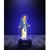 Plexido Naktinis šviestuvas su religiniu spaudiniu Dievo Motina Marija, jūsų 3D LED graviravimas
