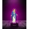 Plexido Naktinis šviestuvas su religiniu spaudiniu Dievo Motina Marija, jūsų 3D LED graviravimas