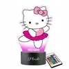 Plexido Personalizuota 3d Led Naktinė Lempa "hello Kitty Baletas" su vardu