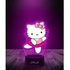 Plexido Personalizuota 3d Led Naktinė Lempa "hello Kitty Baletas" su vardu