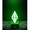 Plexido The Sims 4 Plumbob naktinė lempa dovanoms graviruoti jūsų vardą LED 3D