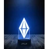 Plexido The Sims 4 Plumbob naktinė lempa dovanoms graviruoti jūsų vardą LED 3D