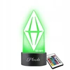 Plexido The Sims 4 Plumbob naktinė lempa dovanoms graviruoti jūsų vardą LED 3D