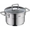 Plieninis puodas su dangčiu, aukštas, Silit Extra Cook, mažas, 14 cm, 1,3l, indukcinis