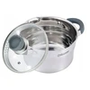 Plieninis puodas su dangteliu indukcinėms dujoms 16cm 1,7L MAESTRO MR-3507-16