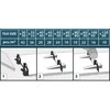 Plytelių išlyginimo sistema 50+50vnt. 1mm EDELMAX 1656
