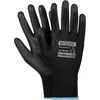 Poliuretano darbo pirštinės, 8 dydis - M, PoliBlack, 1 pora