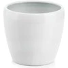 Polnix Dekoratyvinis gėlių vazonas Barcelona D14cm/H13cm baltas/keraminis