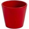Polnix Dekoratyvinis gėlių vazonas D15cm H14cm keraminis/raudonas