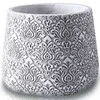 Polnix Dekoratyvinis gėlių vazonas Etno D13cm H11cm pilkas