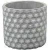 Polnix Dekoratyvinis gėlių vazonas Etno D14cm H13cm keraminis/pilkas