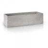 Polnix Dekoratyvinis gėlių vazonas Etno 22x12x9cm pilkas
