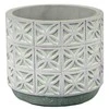 Polnix Dekoratyvinis gėlių vazonas Etno D14cm H13cm keraminis/pilkas