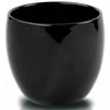 Polnix Dekoratyvinis gėlių vazonas Piano D11cm H9cm keraminis/juodas
