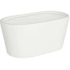 Polnix Dekoratyvinis gėlių vazonas Piano 17x8x8cm keraminis/baltas